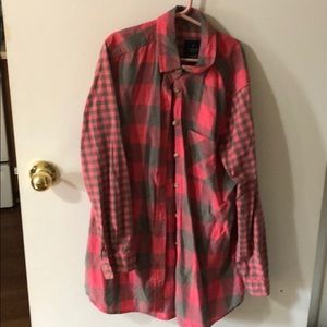 Jegging length button up
